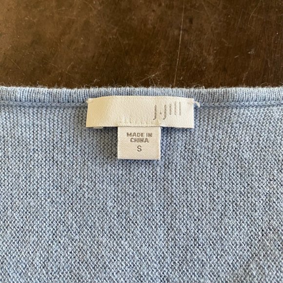 J. Jill V Neck Lightweight Tunic Sweater Women's Size S - Picture 9 of 11